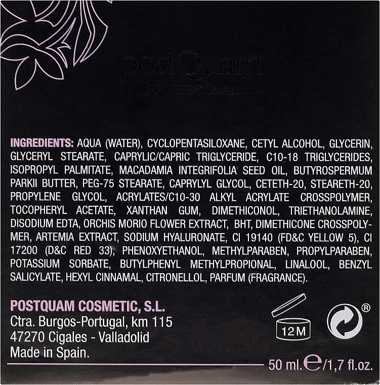 Nawilżający krem do twarzy na noc z ekstraktem z orchidei - PostQuam Orquid Eternal Moisturizing Night Cream — Zdjęcie N3