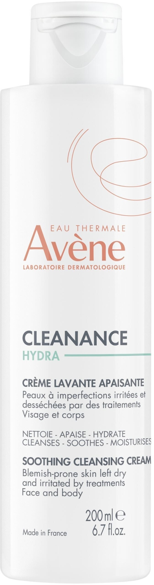 Kojący krem oczyszczający do twarzy - Avène Cleanance Hydra Soothing Cleansing Cream — Zdjęcie 200 ml