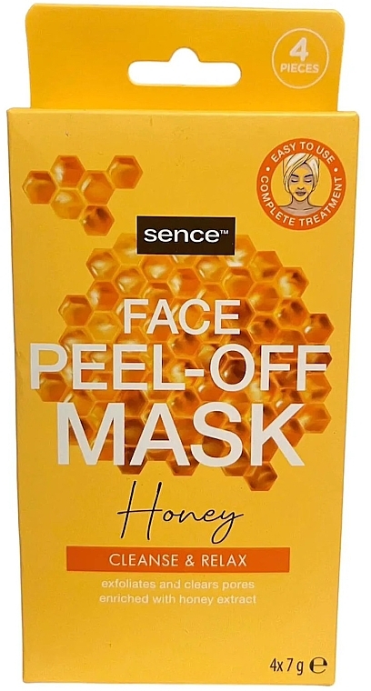 Maska-film do twarzy Miód - Sence Facial Peel-Off Mask Honey — Zdjęcie N2