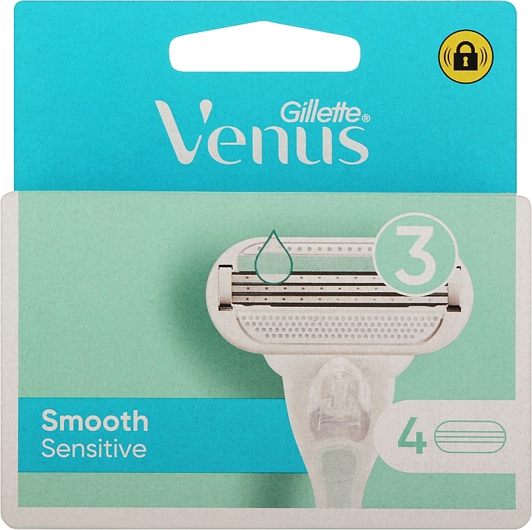 Wymienne wkłady do golenia, 4 szt. - Gillette Venus Smooth Sensitive — Zdjęcie N1
