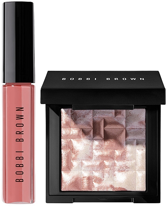 Zestaw - Bobbi Brown Glide And Glow Lip & Cheek Set (high/powder/3g + lip/gloss/6ml) — Zdjęcie N2