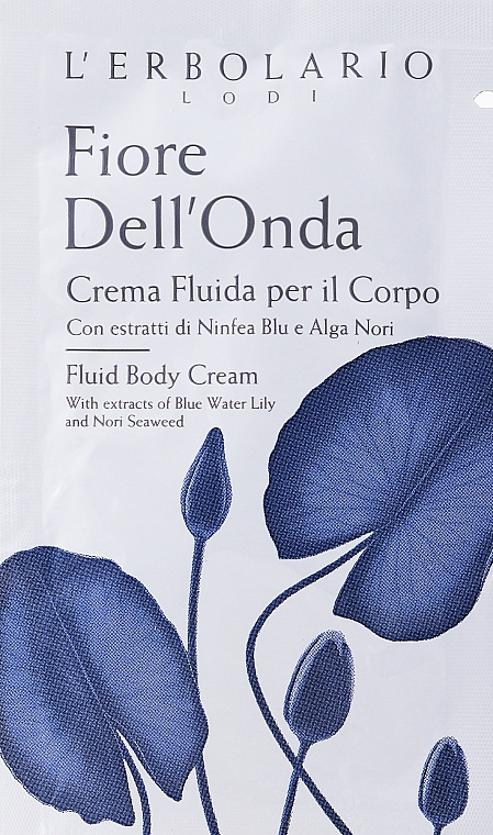 Kremowy fluid do ciała - L'Erbolario Lodi Fiore Dell`Onda Fluid Body Cream (próbka) — Zdjęcie N1