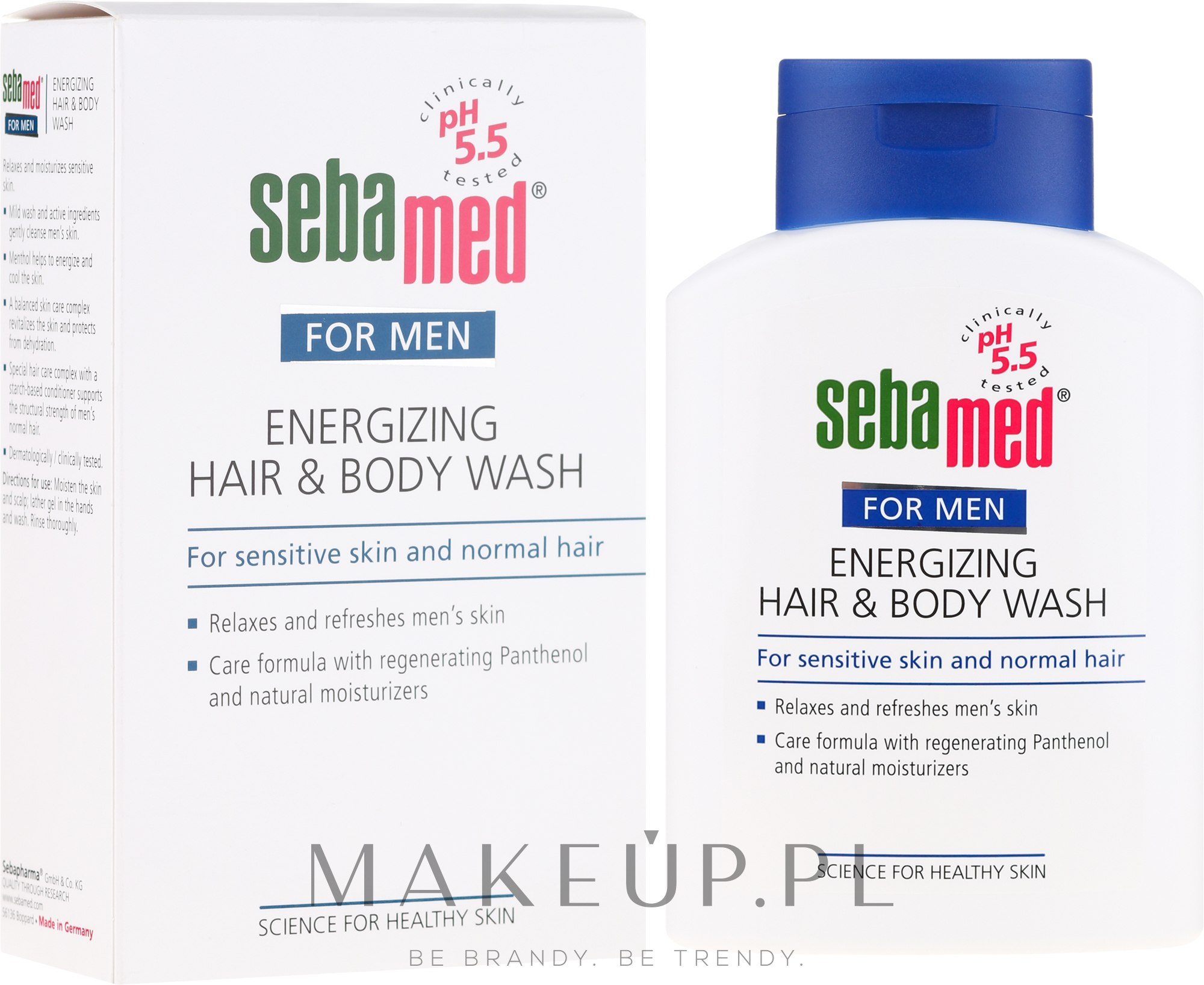 Energetyzujący żel do mycia ciała i włosów dla mężczyzn - Sebamed For Men Energizing Hair & Body Wash — Zdjęcie 200 ml