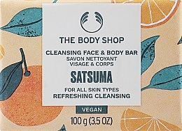 Mydło do twarzy i ciała - The Body Shop Satsuma Cleansing Face & Body Bar — Zdjęcie N1