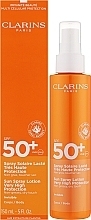 Balsam do ciała z filtrem przeciwsłonecznym - Clarins Sun Spray Lotion Very High Protection SPF 50 — Zdjęcie N2