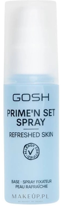 Utrwalający spray do makijażu - Gosh Copenhagen Prime'N Set Spray Refreshed Skin — Zdjęcie 50 ml