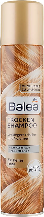 Suchy szampon do włosów blond - Balea Trockenshampoo Helles Haar — Zdjęcie N2