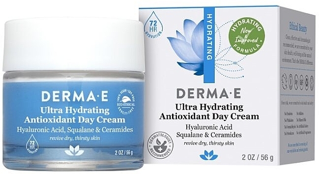 Nawilżający krem na dzień z kwasem hialuronowym - Derma E Hydrating Day Cream — Zdjęcie N2