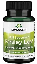 Suplement diety Liść papai, 400 mg - Swanson Full Spectrum Papaya Leaf — Zdjęcie N2