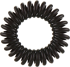 Silikonowe gumki do włosów, brązowe - idHair Secret Hair Band Brown — Zdjęcie N2