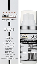 Kup PRZECENA! Silnie regenerująca maska ze śluzem ślimaka do twarzy na noc - Snailmed Regenerating Mask *