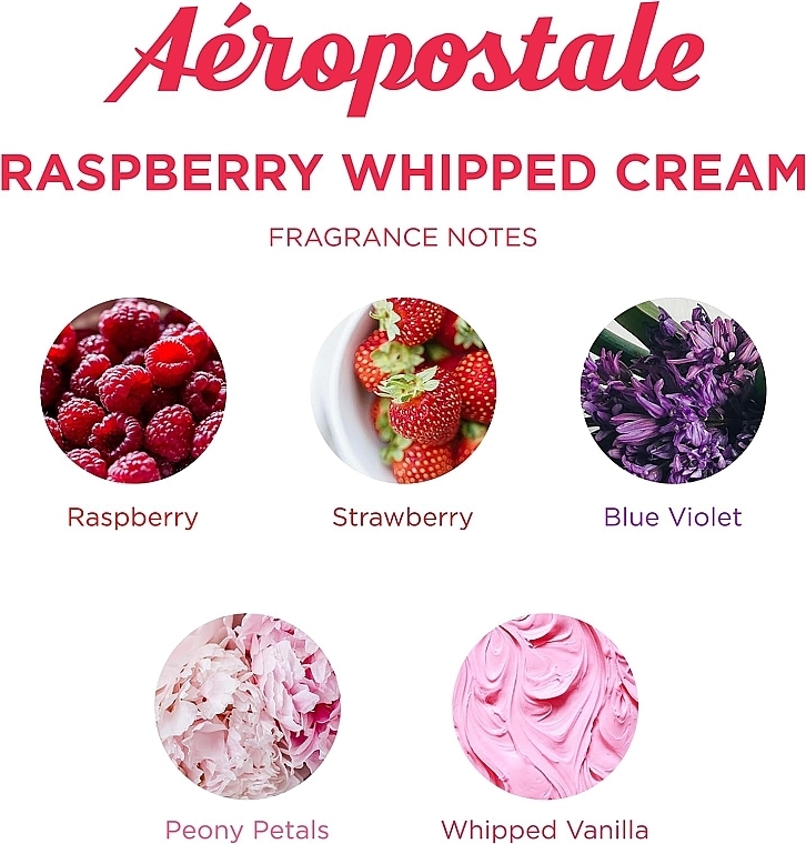 Świeca zapachowa - Aeropostale Raspberry Whipped Cream Fine Fragrance Candle — Zdjęcie N4