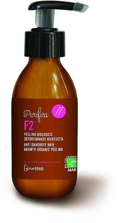 Przeciwłupieżowy peeling do głębokiego oczyszczania skóry głowy - Glam1965 Purifica F2 Anti Dandruff Hair Growth peeling  — Zdjęcie N1