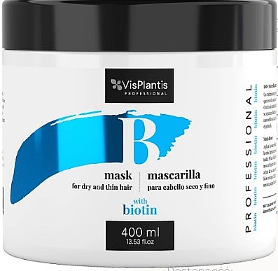 	Biotynowa maseczka do suchych włosów - Vis Plantis Mask For Dry And Thin Hair With Biotin — Zdjęcie N1