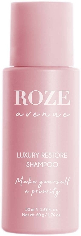 Luksusowy szampon rewitalizujący do włosów - Roze Avenue Luxury Restore Shampoo Travel Size — Zdjęcie N1