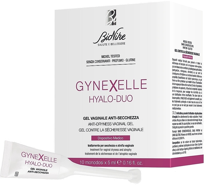 Żel dopochwowy - BioNike Gynexelle Hyalo-Duo Vaginal Gel — Zdjęcie N2