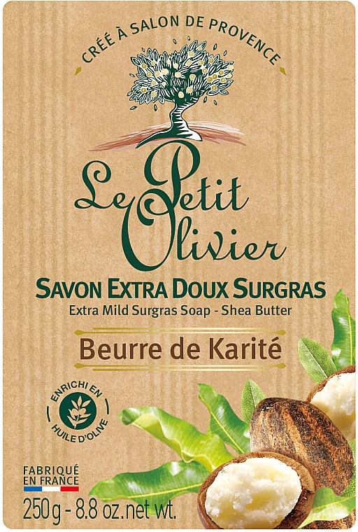 Delikatne mydło kosmetyczne Masło shea - Le Petit Olivier Vegetal Oils Soap