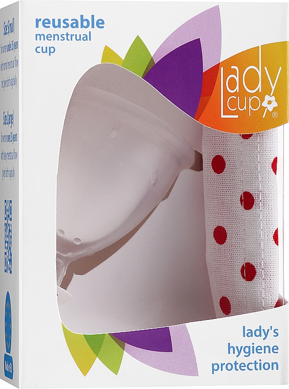 Kubeczek menstruacyjny, rozmiar S - LadyCup Transparent — Zdjęcie N1