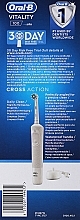Elektryczna szczoteczka do zębów, biała - Oral-B Braun Vitality 100 Cross Action White — Zdjęcie N2