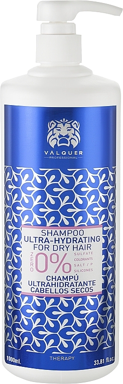 Ultra nawilżający szampon do włosów suchych - Valquer Shampoo Ultra-Hydrating For Dry Hair — Zdjęcie N2