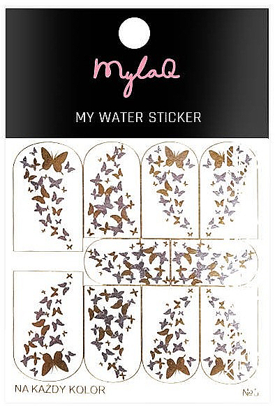 Naklejki na paznokcie Motyle - MylaQ My Water Sticker — Zdjęcie N1