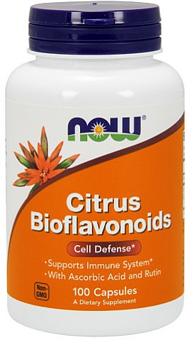 Bioflawonoidy cytrusowe w kapsułkach - Now Foods Citrus Bioflavonoids — Zdjęcie N1