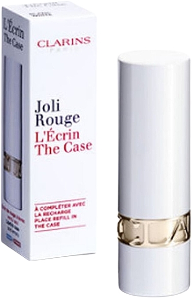Etui na szminkę, białe - Clarins Joli Rouge The Case White — Zdjęcie N2