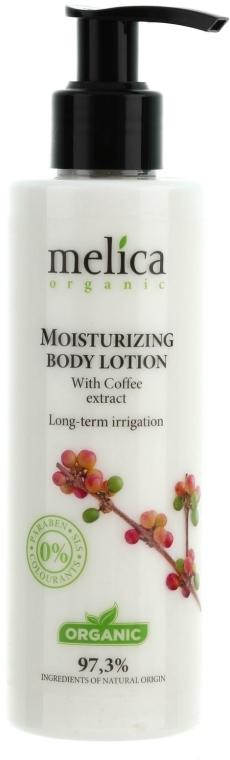 Nawilżające mleczko do ciała z ekstraktem z kawy - Melica Organic Moisturizing Body Lotion — Zdjęcie N1