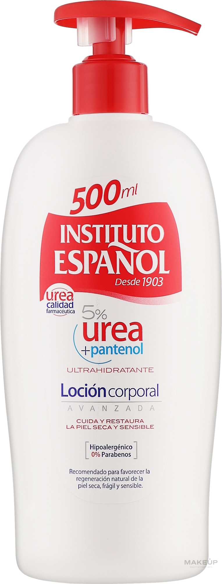 Balsam do ciała z pantenolem - Instituto Espanol Urea Panthenol Moisturizing Lotion — Zdjęcie 500 ml