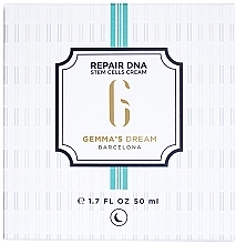 Odżywczo-regenerujący krem do twarzy na noc - Gemma's Dream Repair DNA Stem Cells Cream — Zdjęcie N3