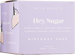 PRZECENA! Cukrowy naturalny peeling do ciała - NCLA Beauty Hey, Sugar Exfoliating All Natural Body Scrub Birthday Cake * — Zdjęcie N2