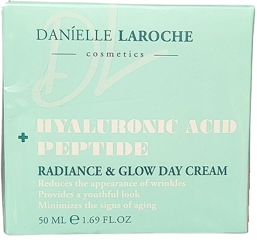 Krem do twarzy na dzień - Danielle Laroche Cosmetics Hyaluronic Acid + Peptide Radiance & Glow Day Cream — Zdjęcie N1