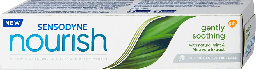 Bioaktywna pasta do zębów z fluorem - Sensodyne Nourish Gently Soothing — Zdjęcie N1