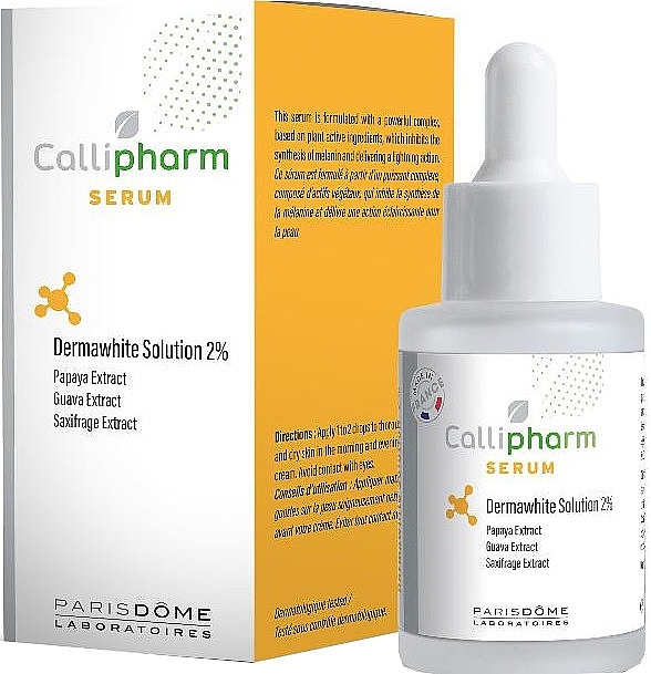Rozświetlające serum do twarzy - Callipharm Serum Dermawhite Solution 2% — Zdjęcie N1