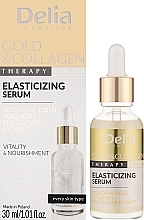 Serum do twarzy ze złotem i kolagenem - Delia Gold & Collagen Therapy Elasticizing Serum — Zdjęcie N2