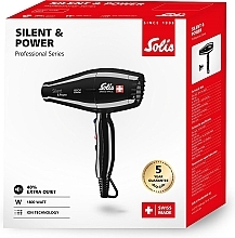 Kup Suszarka do włosów, czarna - Solis Silent & Power 1800 W Black 