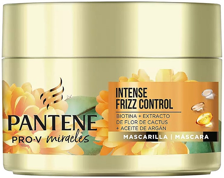 Intensywna maska do włosów kręconych - Pantene Pro-V Miracles Intense Frizz Control Hair Mask — Zdjęcie N1