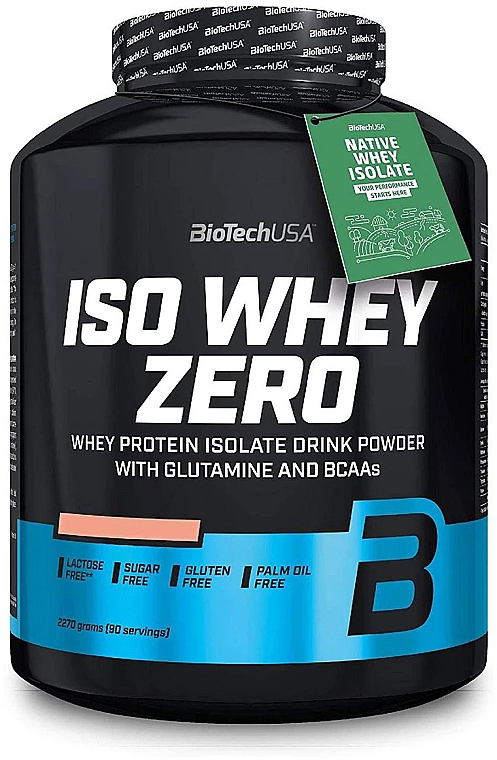 Białko Wanilia - BiotechUSA ISO Whey Zero Lactose Free Vanilla Protein — Zdjęcie N1