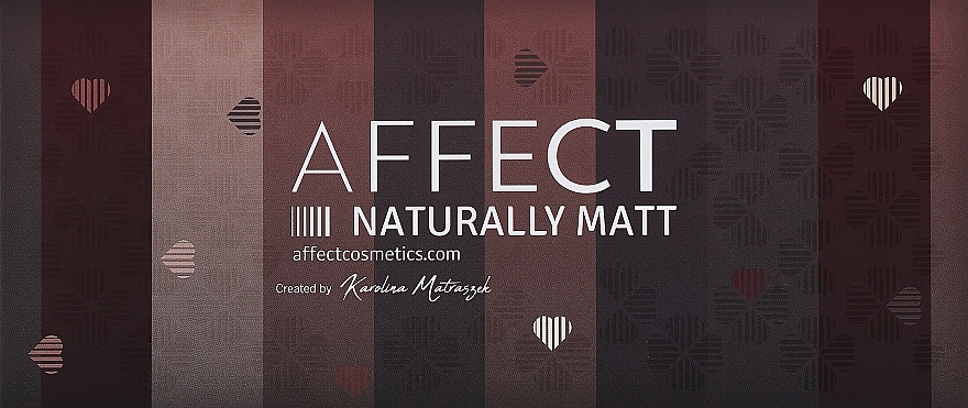 Paletka prasowanych cieni do powiek - Affect Cosmetics Naturally Matt Eyeshadow Palette — Zdjęcie N2