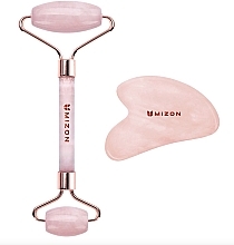 Zestaw do masażu twarzy - Mizon Facial Massage Roller And Gua-Sha Set — Zdjęcie N1