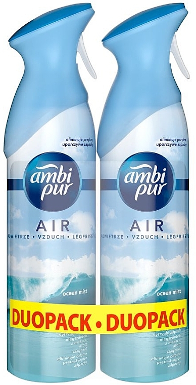 Odświeżacz powietrza Ocean Mist - Ambi Pur Ocean Mist Air Freshener Spray Duopack — Zdjęcie N1