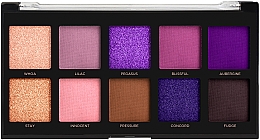 Paletka cieni do powiek - Profusion Cosmetics Violets 10 Shades Eyeshadow Palette — Zdjęcie N2