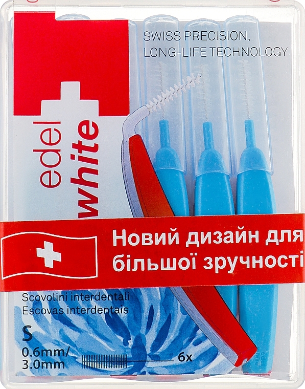 Szczoteczki międzyzębowe S - Edel+White Dental Space Brushes S — Zdjęcie N1