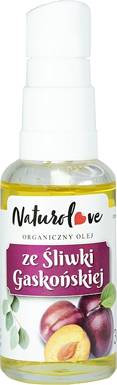 Olej z pestek śliwek - Naturolove Plum Seed Oil — Zdjęcie N1