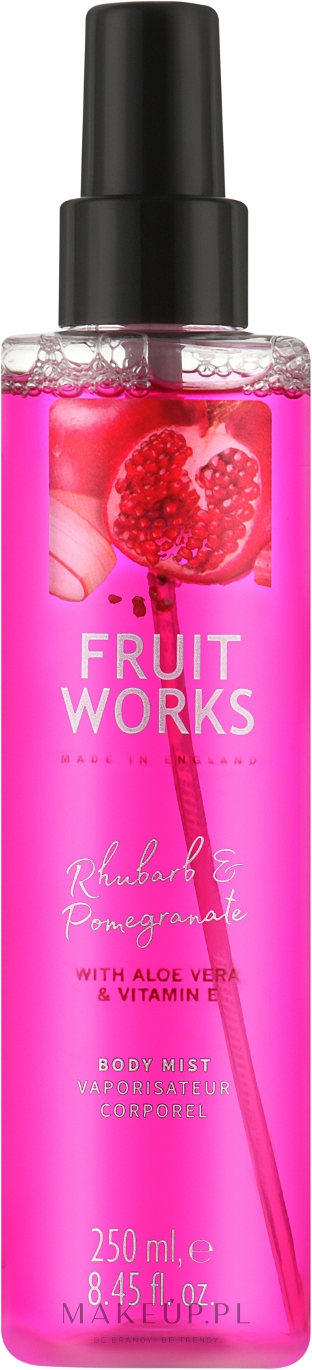 Mgiełka do ciała Rabarbar i granat - Grace Cole Fruit Works Rhubarb & Pomegranate Body Mist — Zdjęcie 250 ml