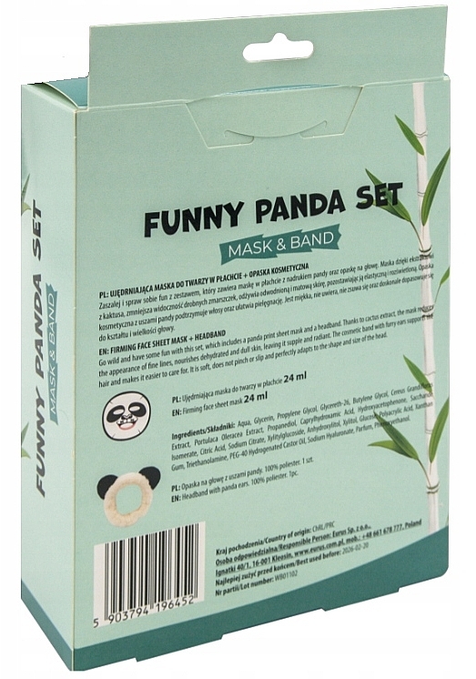 Zestaw - Mond'Sub Funny Panda Set (f/mask/24ml + cosmetic/bandage/1szt) — Zdjęcie N3
