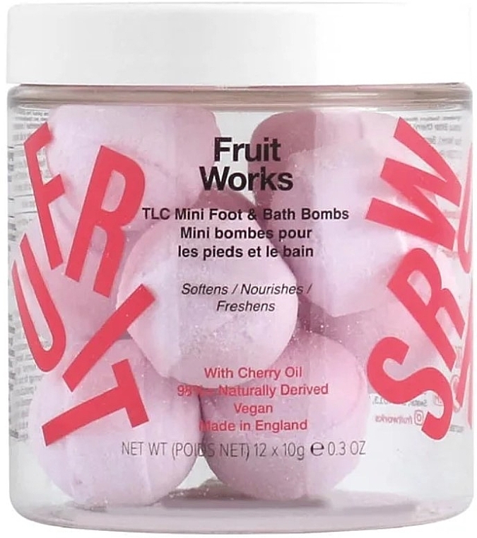 Mini kule do stóp i kąpieli - Fruit Works TLC Mini Foot & Bath Bombs — Zdjęcie N1