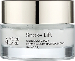 Kup Rewitalizujący krem ​​do twarzy na noc - More4Care Snake Lift Rebuilding Anti-Wrinkle Night Cream
