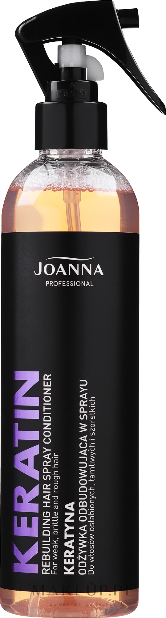 Odbudowująca odżywka w sprayu z keratyną do włosów - Joanna Professional — Zdjęcie 300 ml