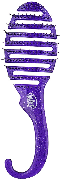 Szczotka do wszystkich rodzajów włosów, fioletowa - Wet Brush Shower Detangler Purple Glitter — Zdjęcie N2